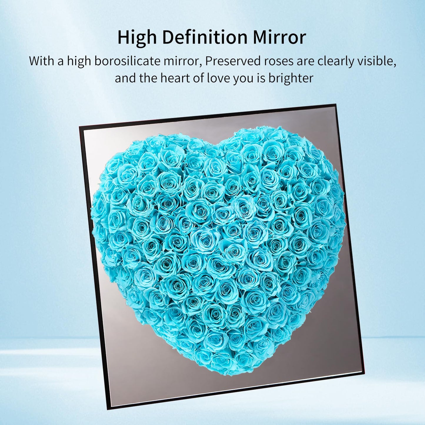 Heart Preserved Floral Arrangement In Acrylic