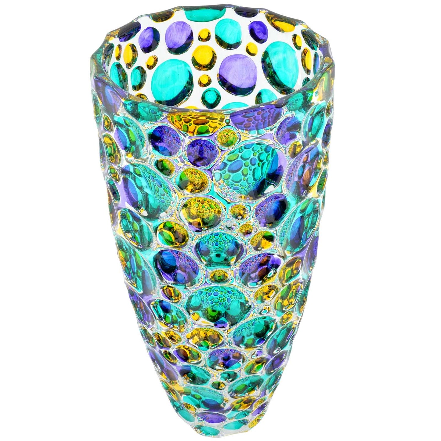 Murano Crystal Bouquet Centerpiece Vase