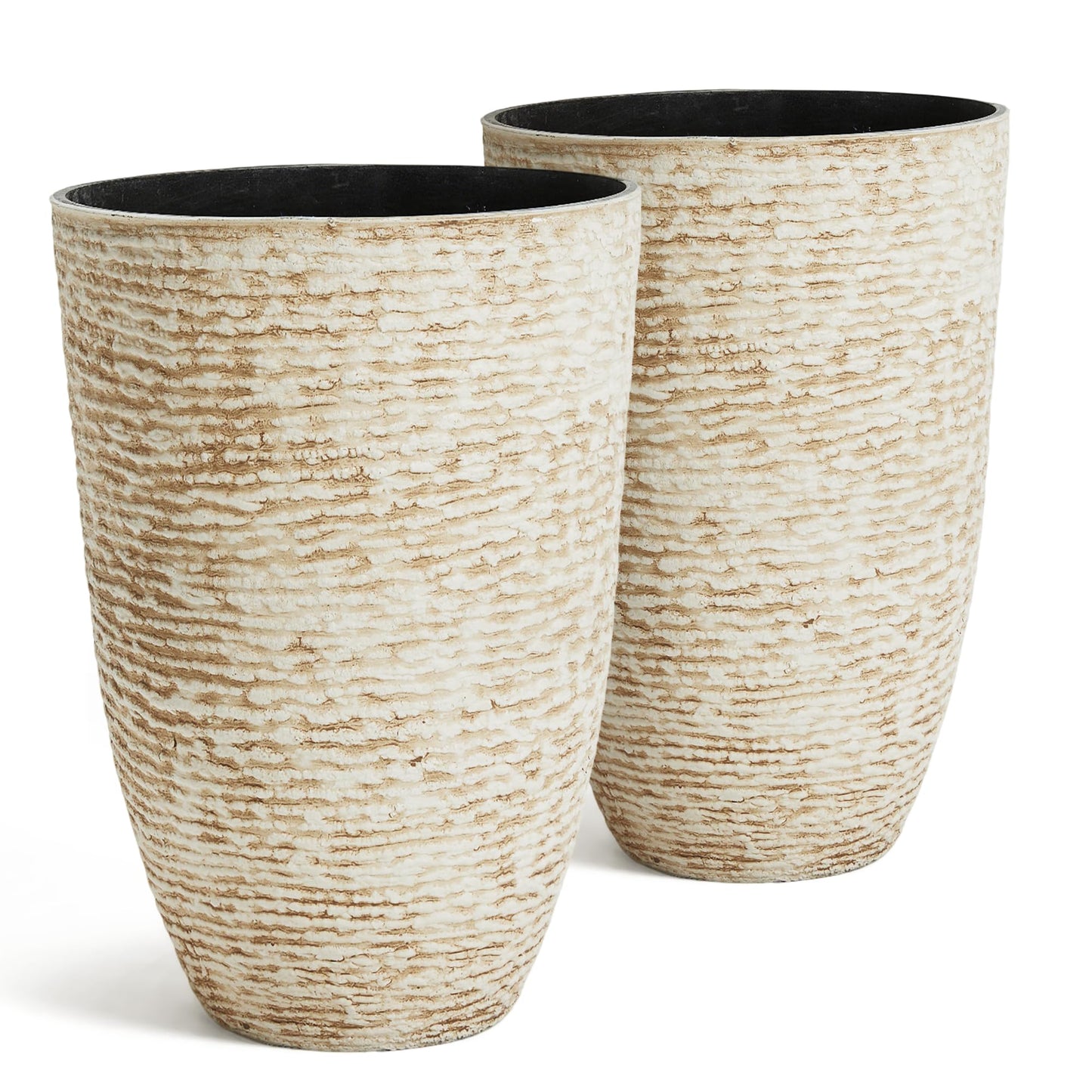 Large Round Outdoor Planter Set