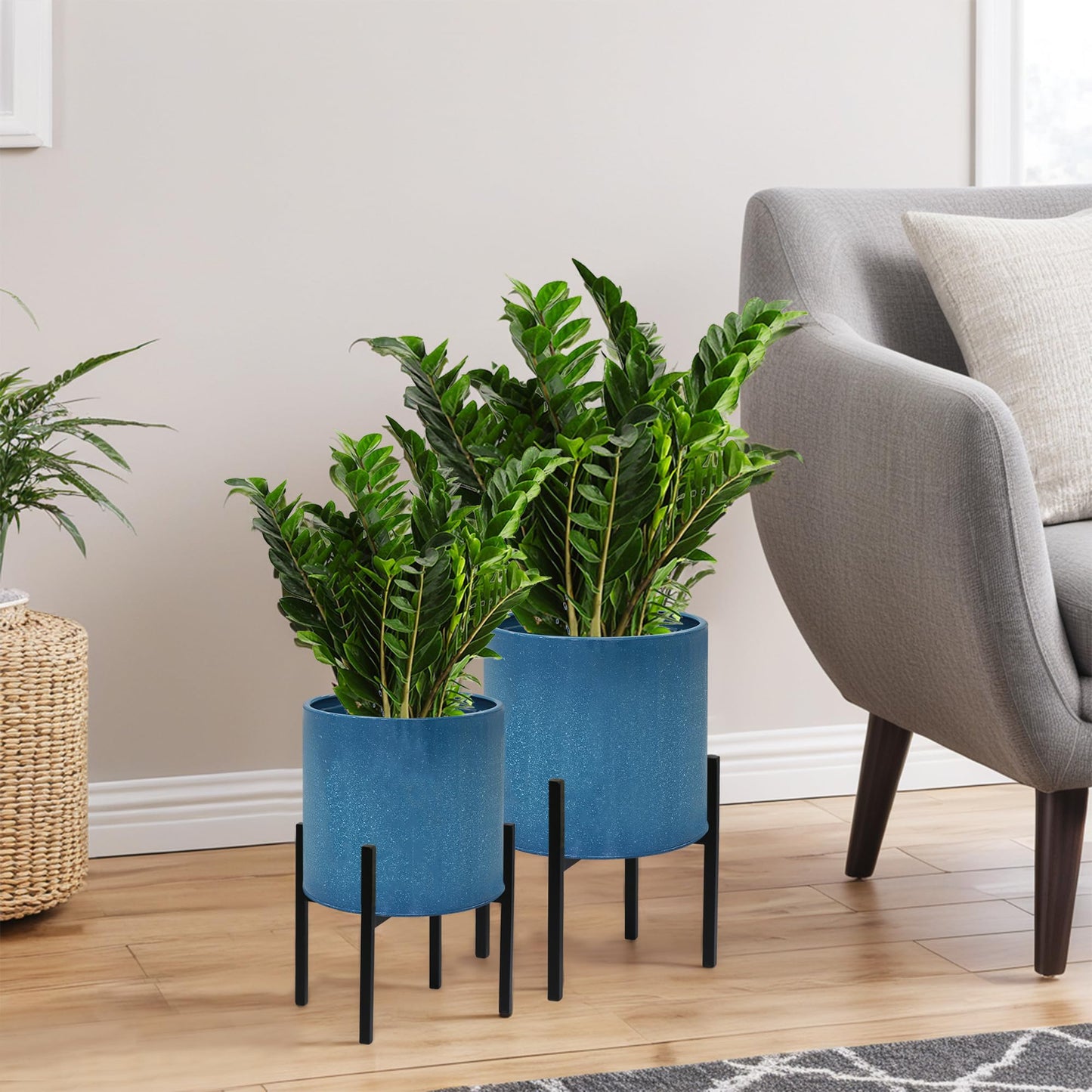 Modern Metal Planter Pots With Stand